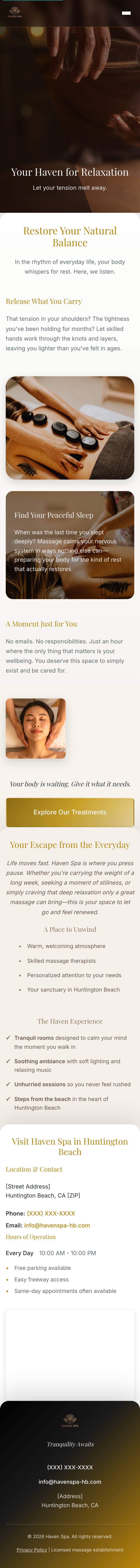 havenspahb.com mobile preview